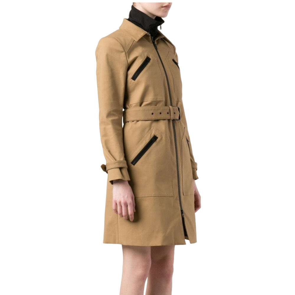 ❌SOLD❌ Veronica Beard Trench Coat Tan Khaki Black Removable Dickie Knee Length